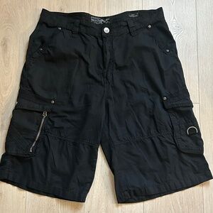 Broken Threads Shorts Men's 36 Black Baggy Carpenter Street Y2K